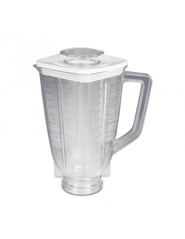 Vaso de Plastico cuadrado con tapa 1,25L